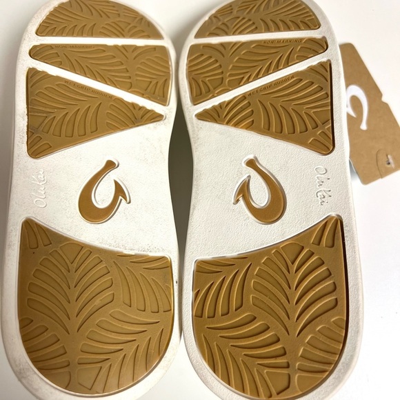 NWT OLUKAI Ki‘ihele Slip-On Sneaker bright white womens size 7 foldable - Picture 7 of 9